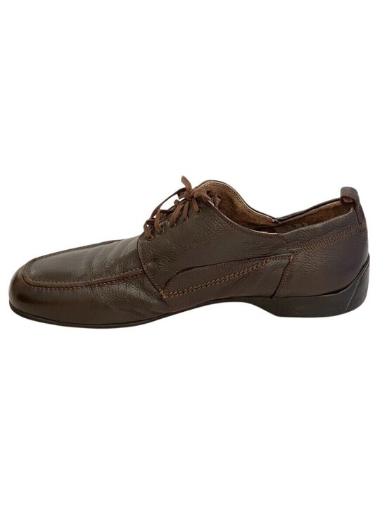 Tiverton & Co Mens Brown Leather Lace-Up Dress Shoes Size 44 Made In Italy main image 4